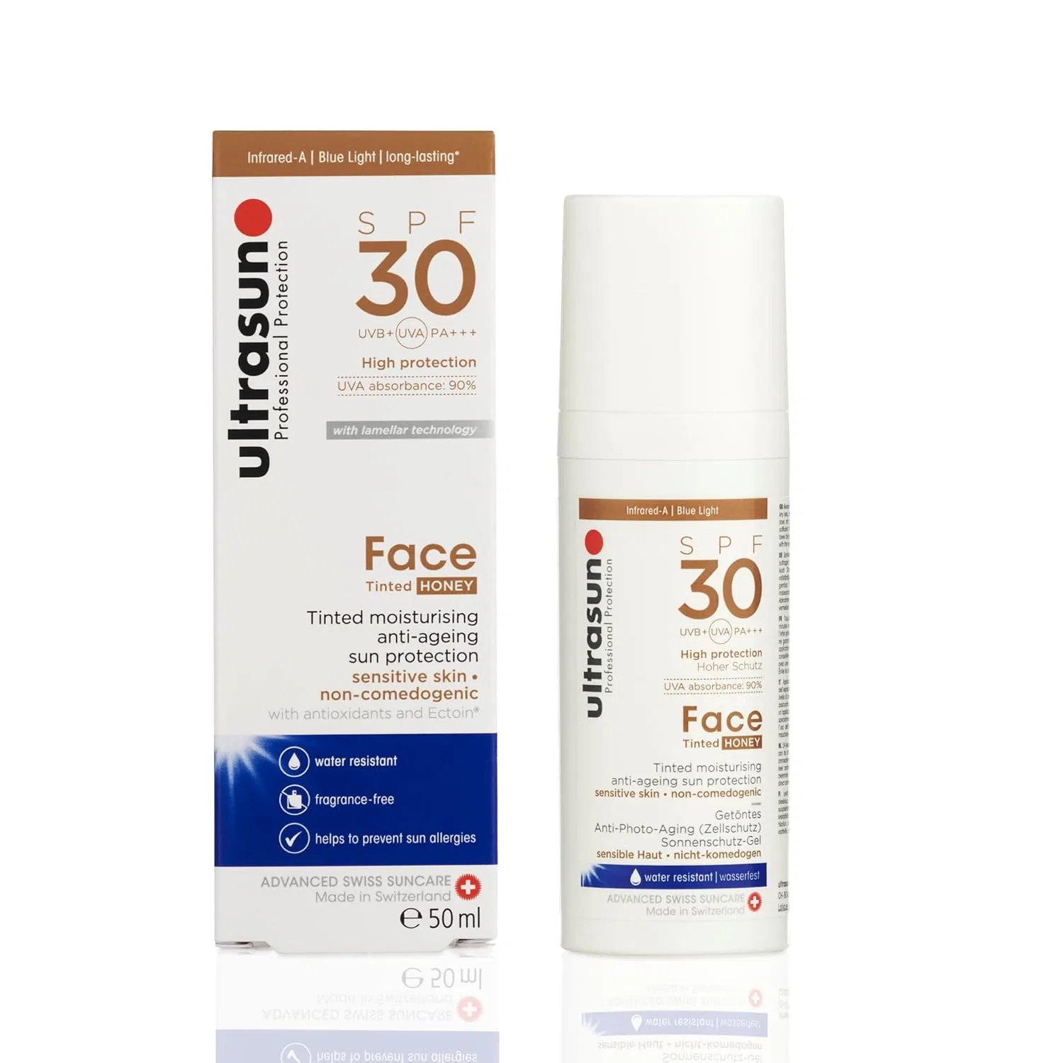 Тонирующий солнцезащитный гель для лица SPF30 от Ultrasun Ultrasun