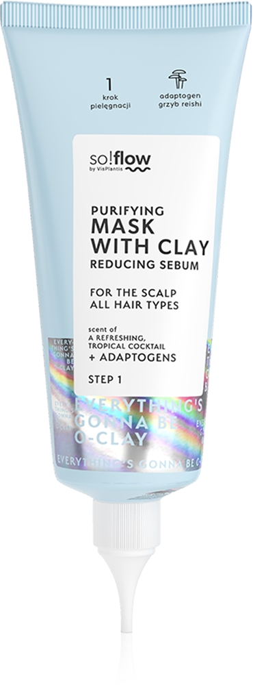 

Очищающая маска, уменьшающая выработку кожного сала, глубоко очищающая маска для жирной кожи головы So!Flow, 100 мл