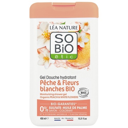 

Lea Nature So Bio Etic Увлажняющий гель для душа с ароматом персика и белых цветов Markenlos
