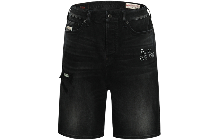 

Джинсовые шорты мужские джинсовые черные EVISU
