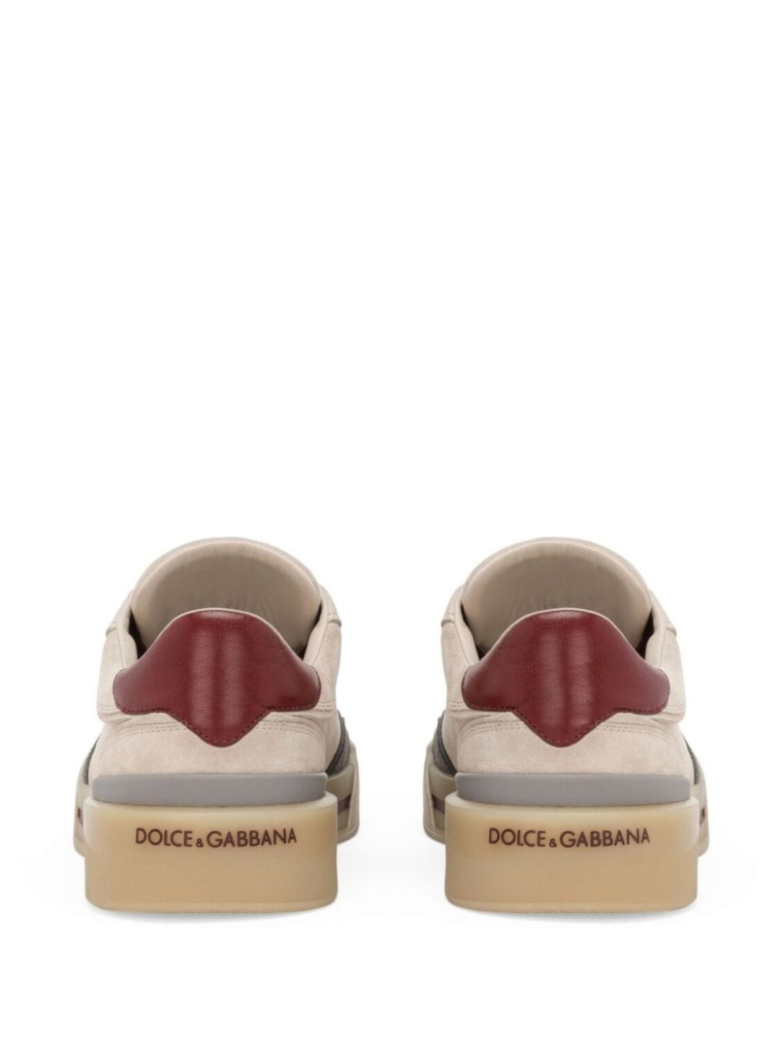 Dolce & Gabbana кроссовки New Roma со вставками, нейтральный цвет — фото 3