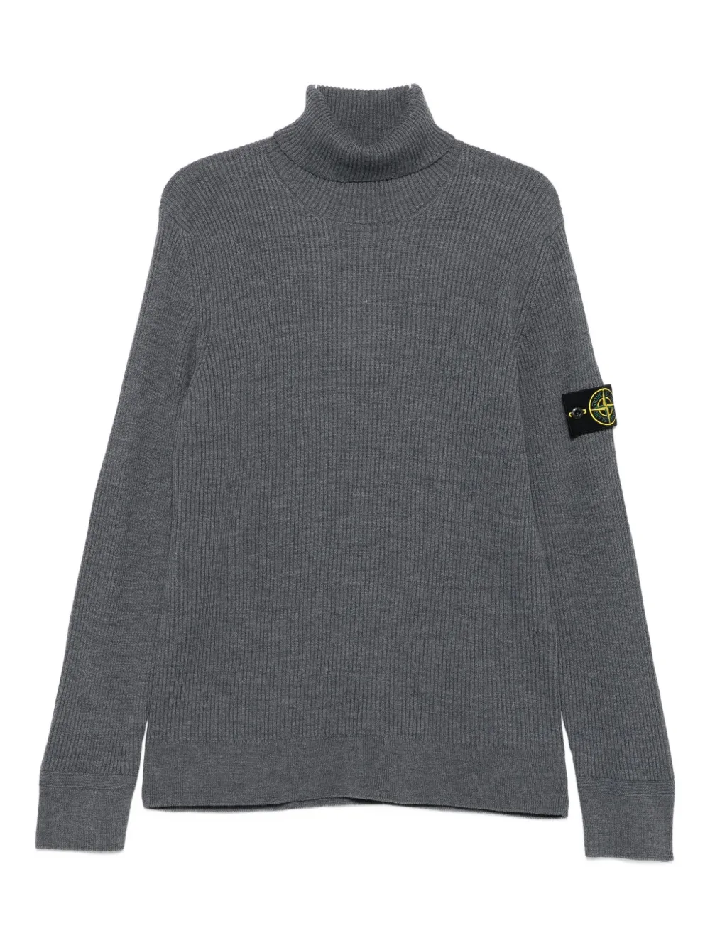 

Водолазка в рубчик Stone Island, серый