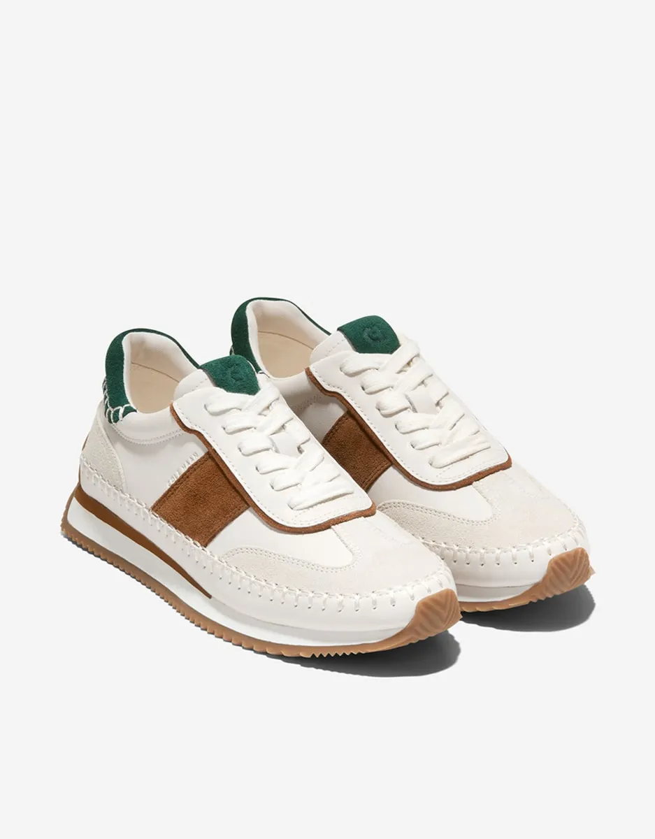 Ультралегкие женские кожаные кроссовки из кожи Cole Haan, бежевый — фото 4