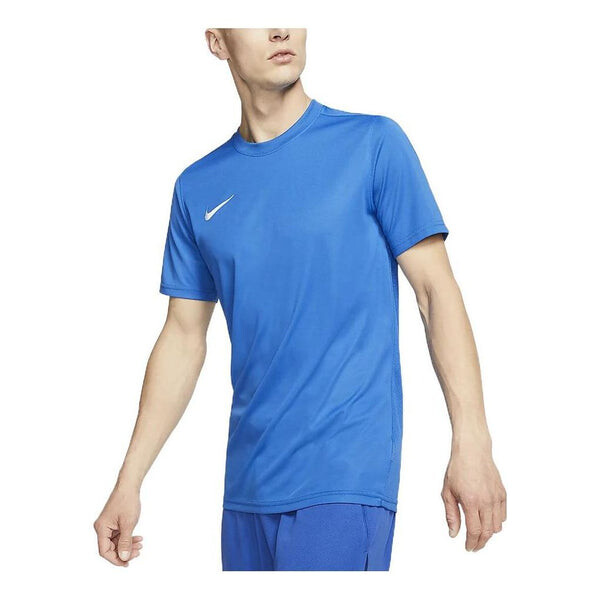 

Футболка men's dri-fit logo printing round neck pullover short sleeve us edition blue t-shirt Nike, мультиколор