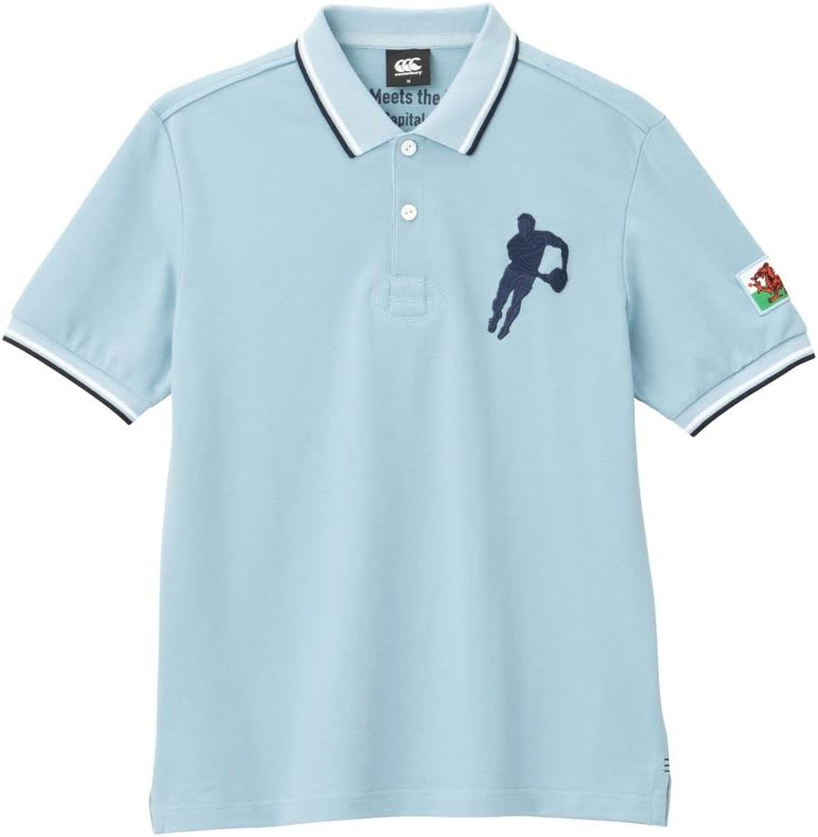 

Мужская футболка-поло Canterbury RA33044 с коротким рукавом, сине-серый