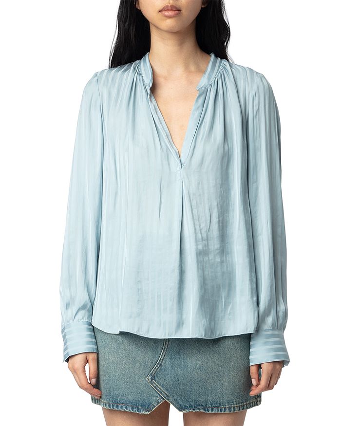 

Блузка из сатина Tink Zadig & Voltaire, зеленый