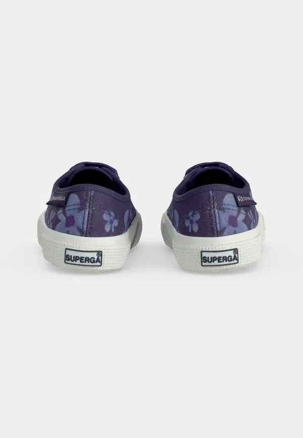 Кроссовки Superga 3750 kids flower print leggera, темно-синий/фиолетовая глициния — фото 4