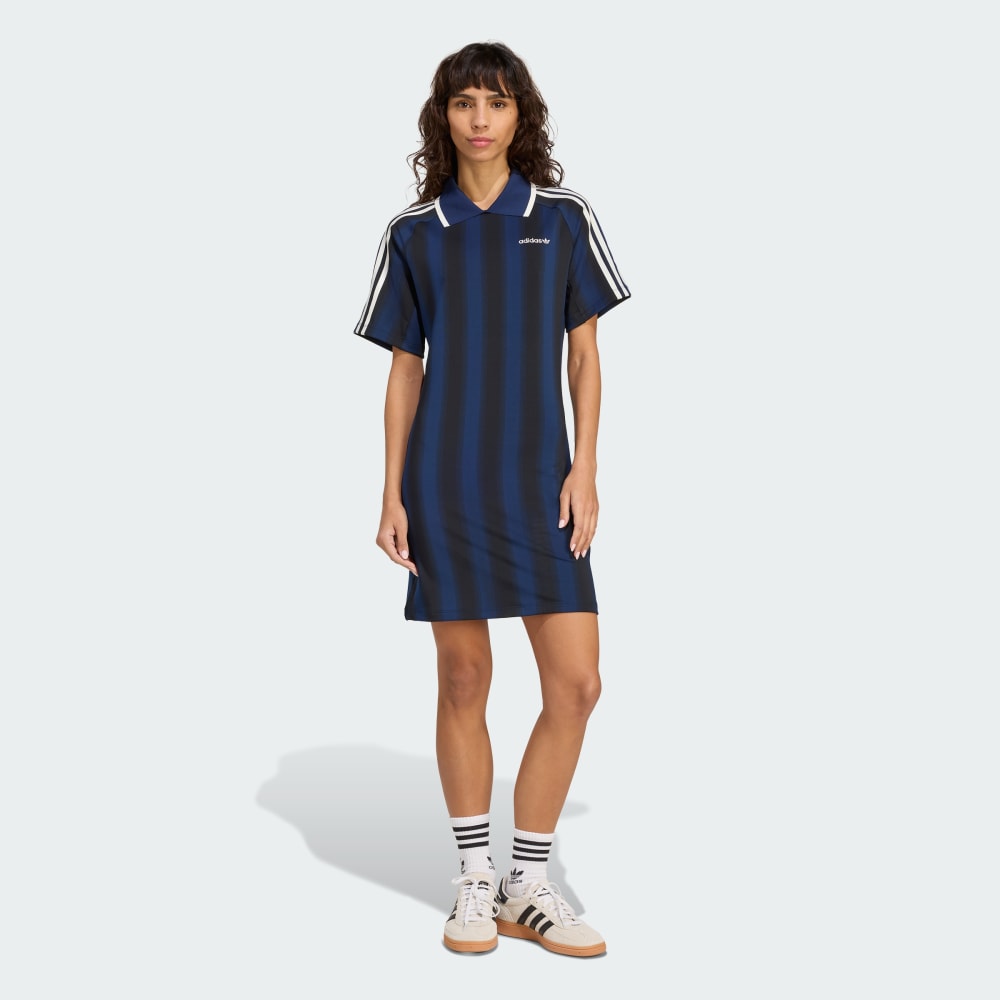 

Платье Adidas Soccer Inspired Graphic Dress, темный индиго