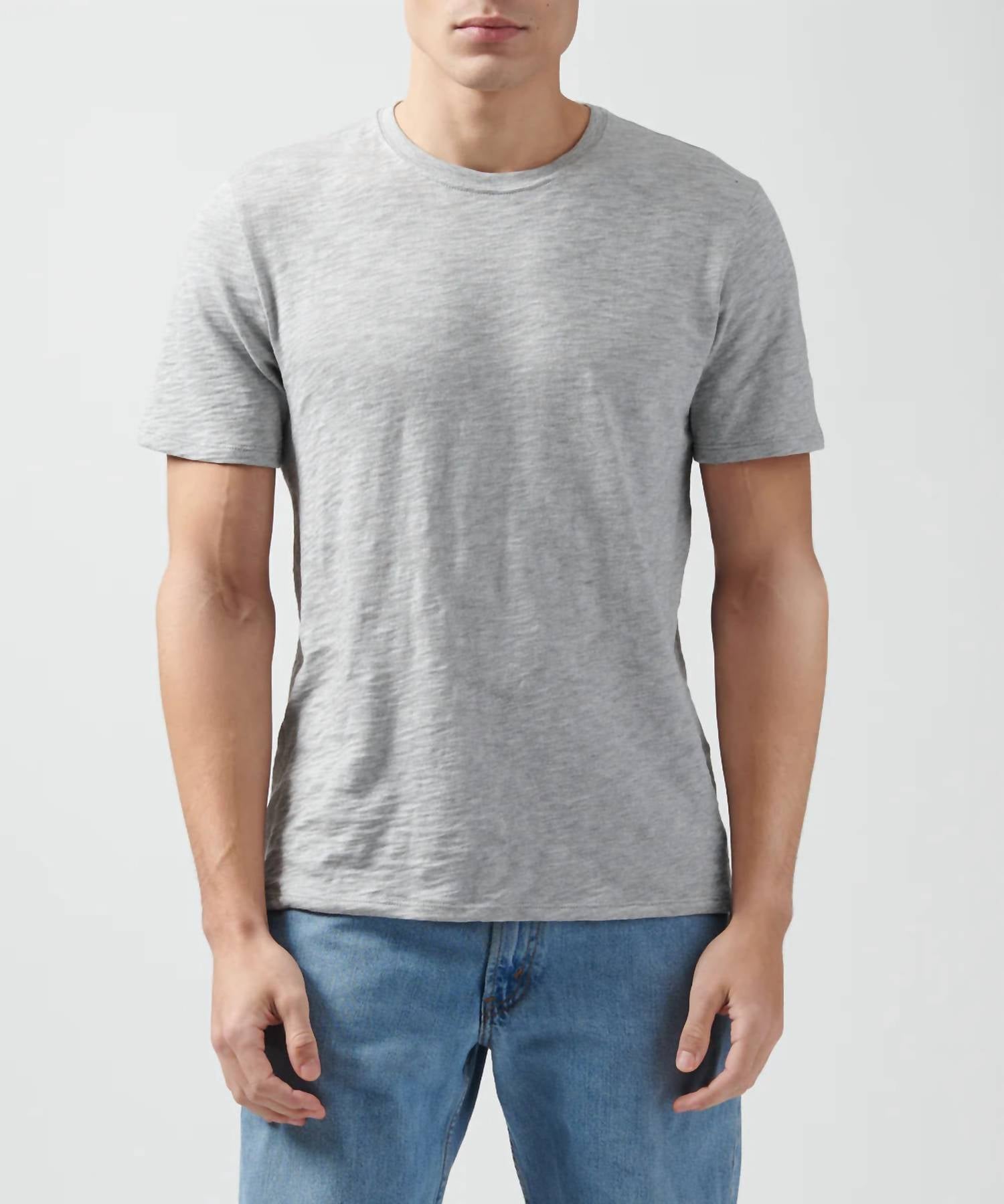

Футболка с круглым вырезом Slub Jersey в цвете Heather Grey ATM
