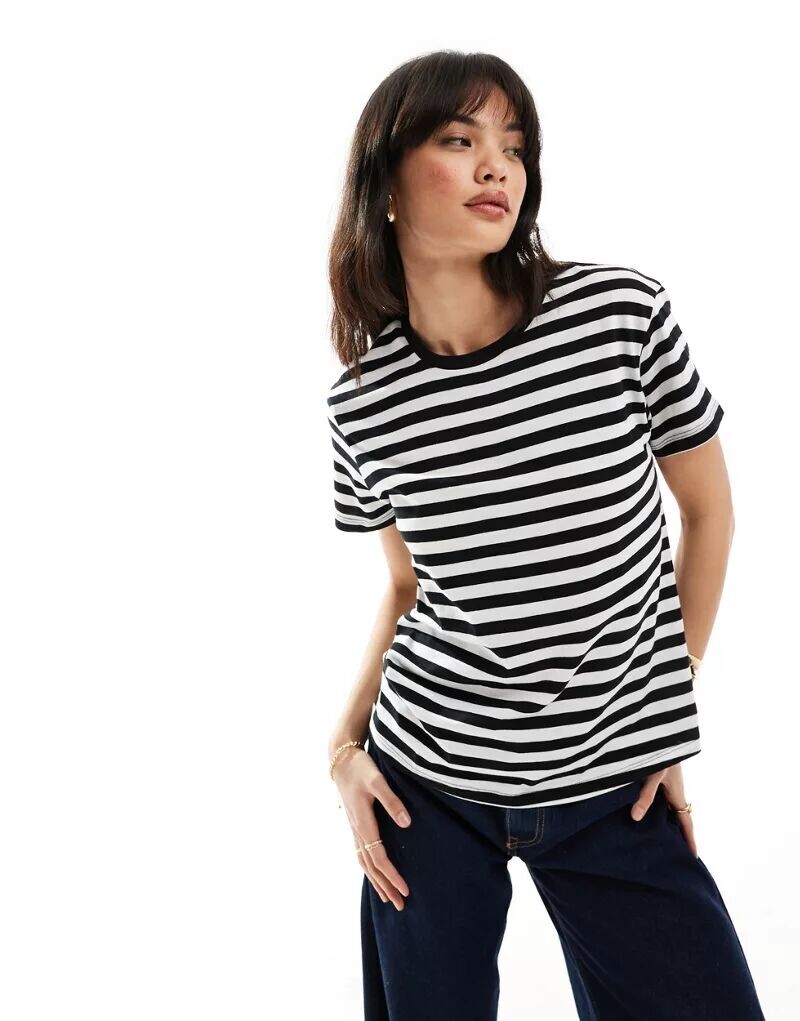 

Футболка ASOS Ultimate в черно-белую полоску