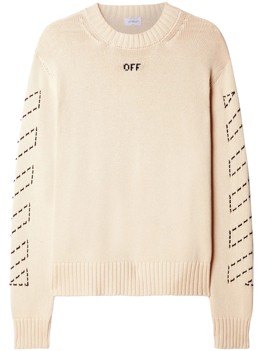 

Джемпер с логотипом Arrows и полосками Diag OFF-WHITE, нейтральный