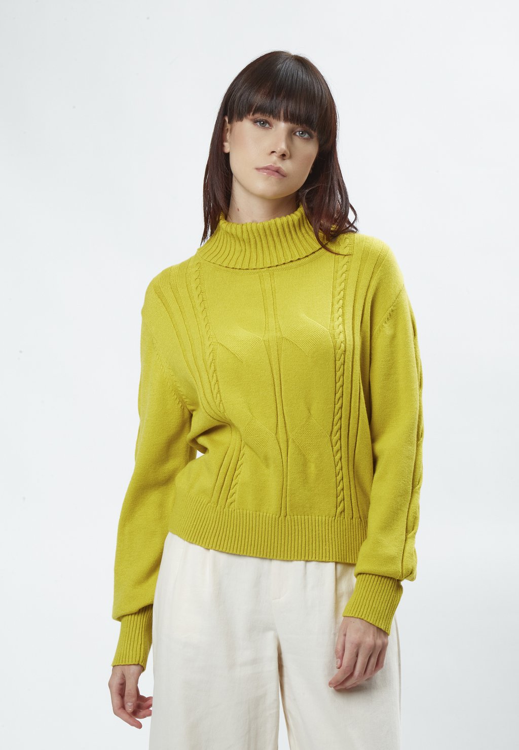 

Джемпер TURTLENECK CABLE INFLUENCER, желтый