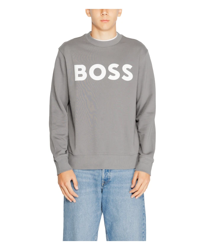 

Толстовка с длинными рукавами и круглым вырезом Hugo Boss, серый