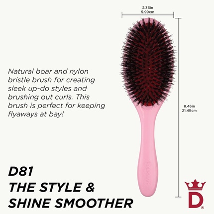 Щетка для волос Style & Shine Smoother with Soft Nylon Quill Boar Bristles — фото 2
