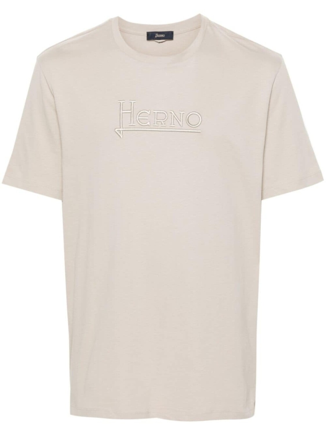 

Футболка с вышитым логотипом Herno, бежевый