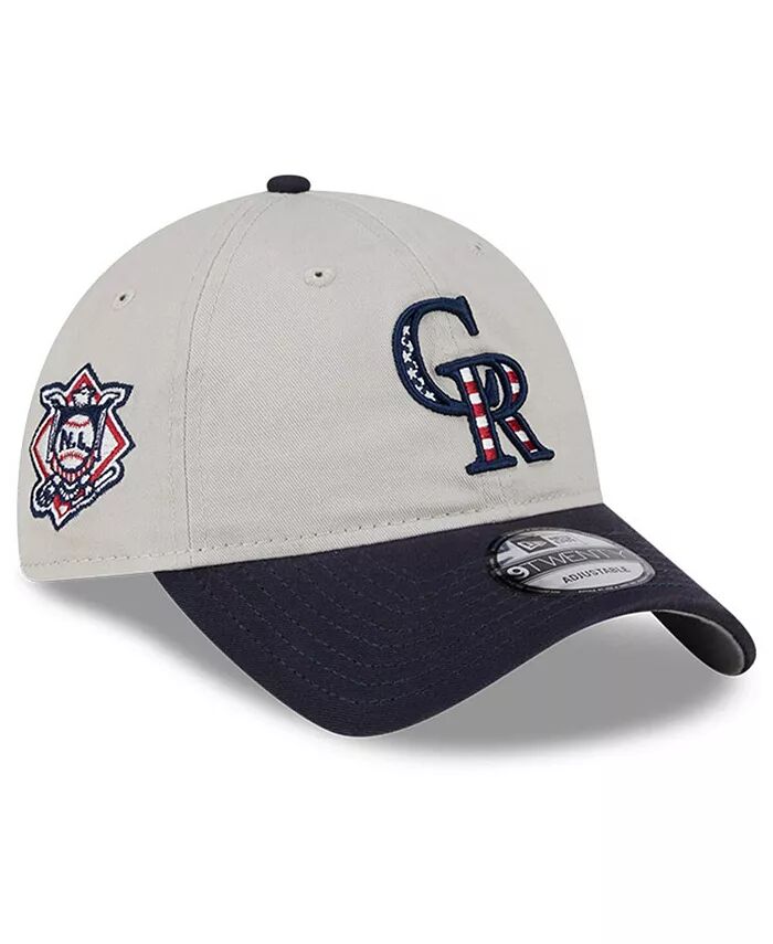 

Мужская черная регулируемая кепка Colorado Rockies 2024 Fourth of July 9TWENTY New Era