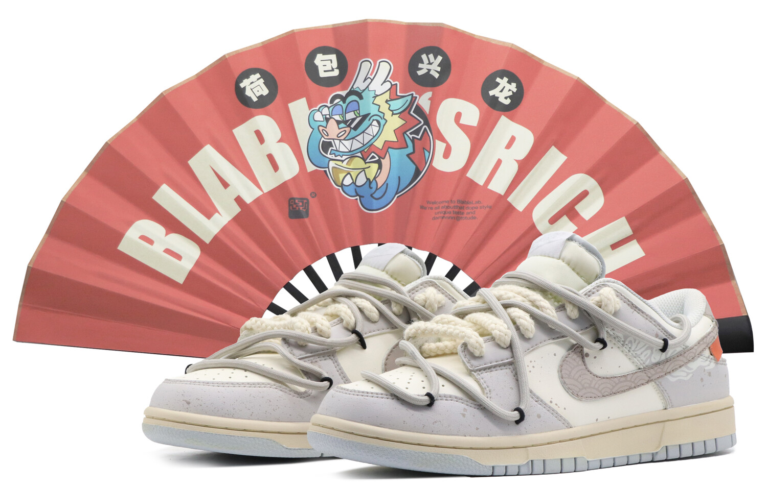 

Кроссовки Nike Dunk Skateboard Shoes Men Low-Top Gray White/Brown