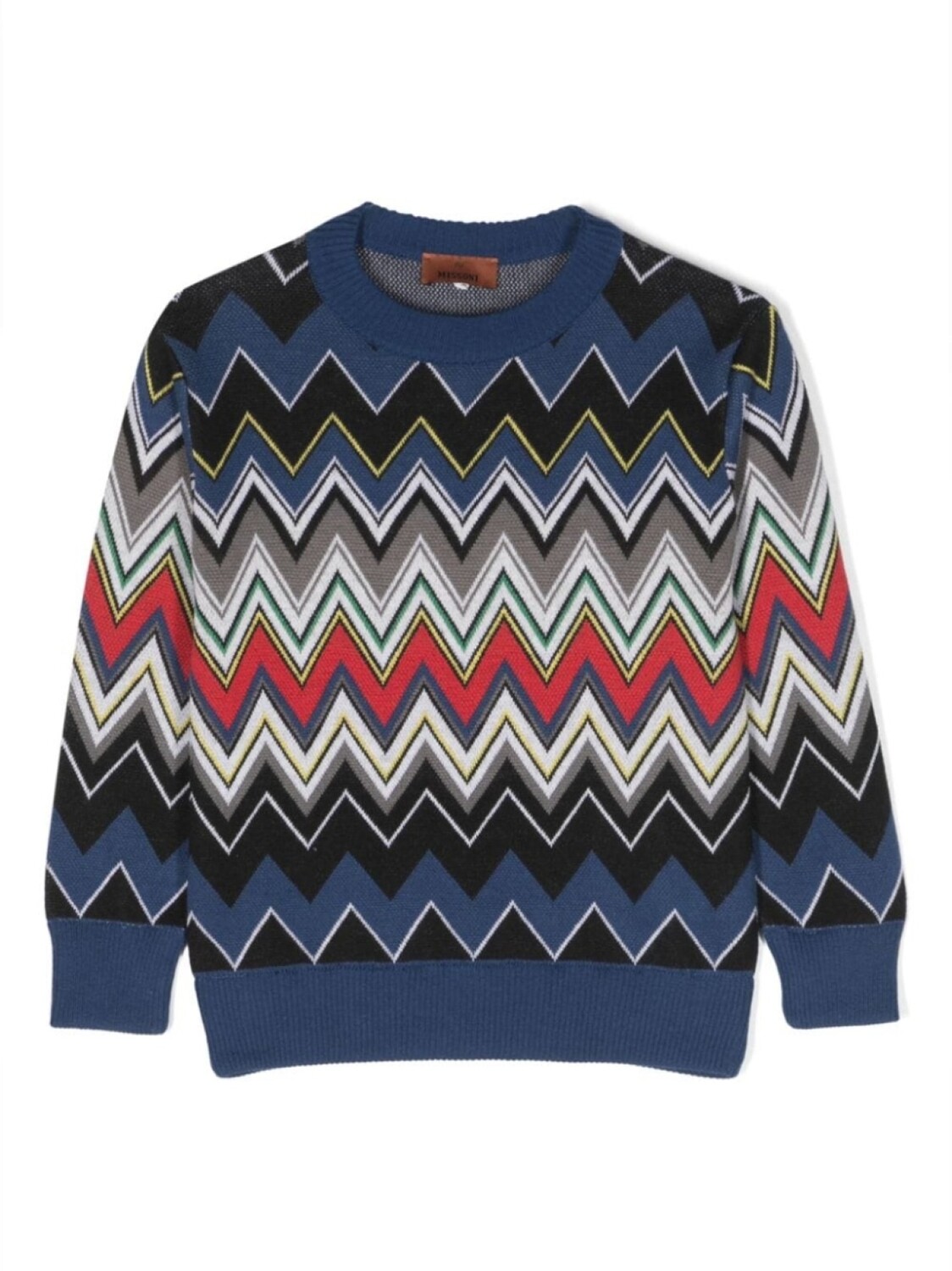 

Missoni Kids толстовка с узором зигзаг, синий