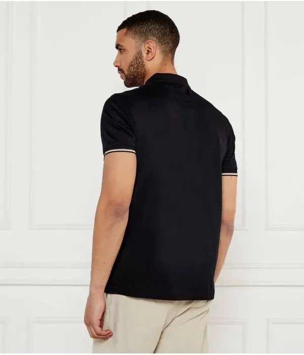 Поло Филикс regular fit Boss Green, черный — фото 3