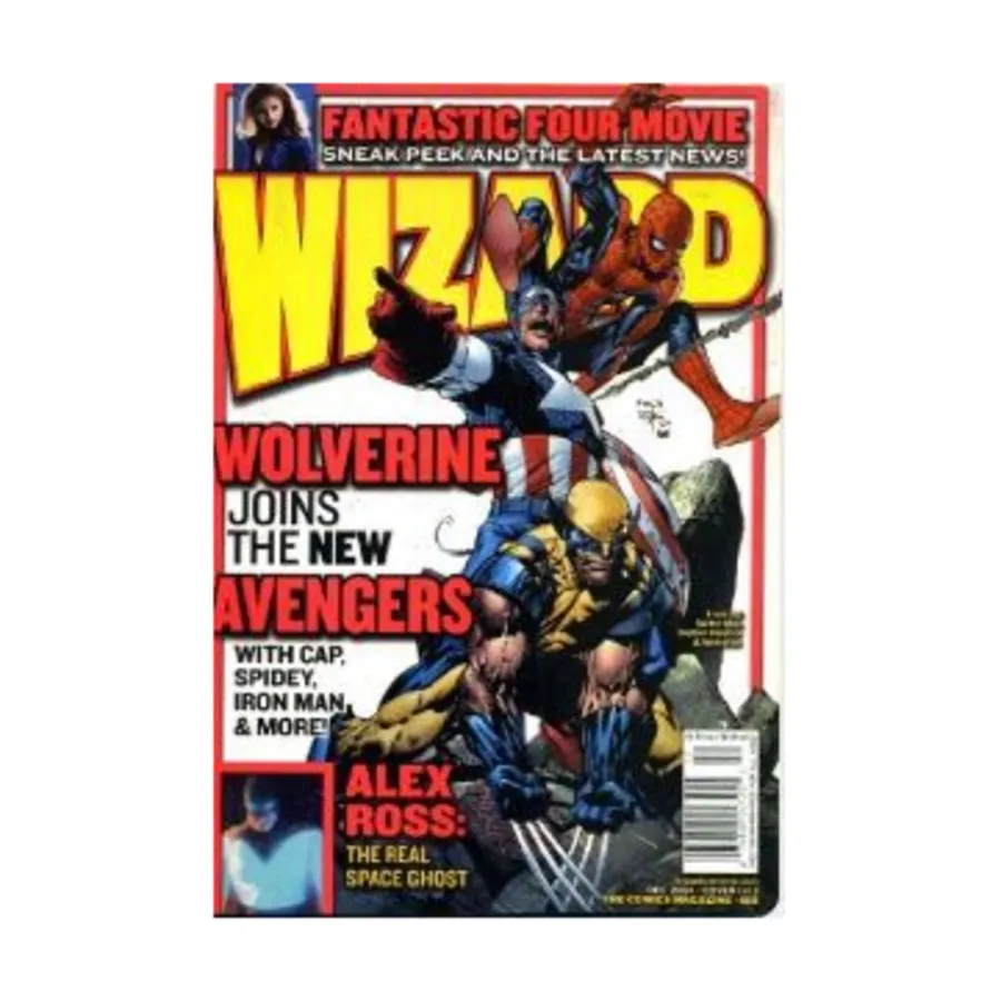 

Журнал #158 "Wolverine Joins the New Avengers with Cap, Spidey, Iron Man & More!", Wizard Magazine