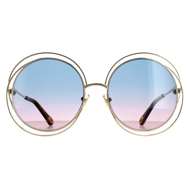 

Chloe круглые женские сине-розовые градиентные ch0045s Chloé, желтый