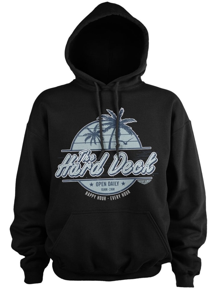 

Толстовка The Hard Deck Big Tall Hoodie черного цвета TOP GUN