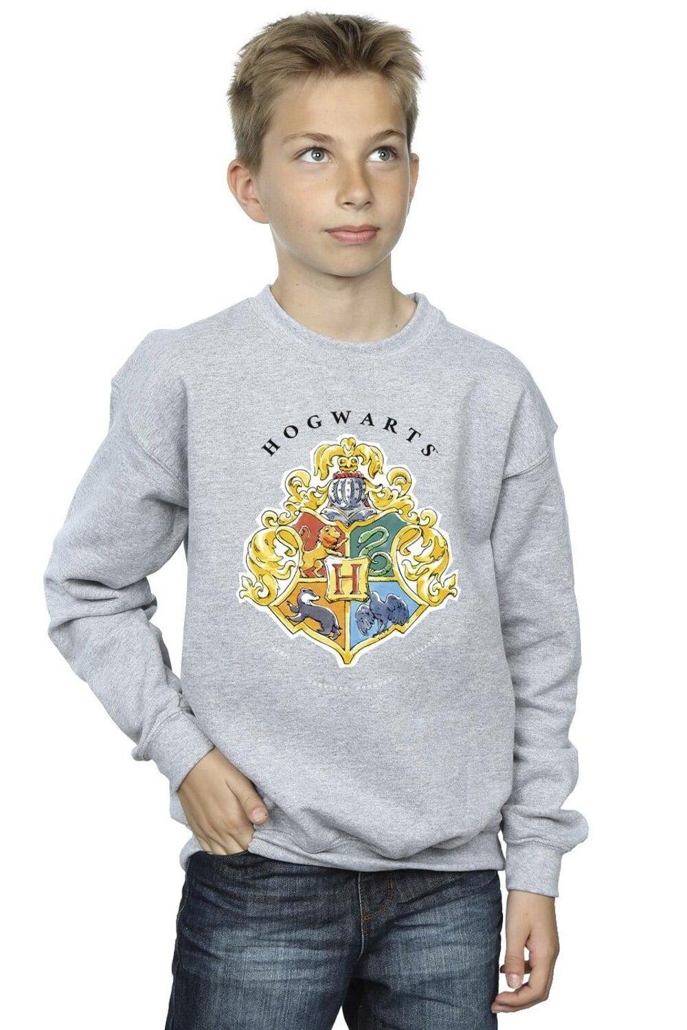

Толстовка с эмблемой школы Хогвартс Harry Potter, серый