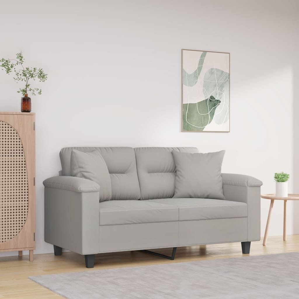 

Подушки декоративные 2 штуки светло-серые 40х40 см, ткань микрофибра DKD HOME DECOR