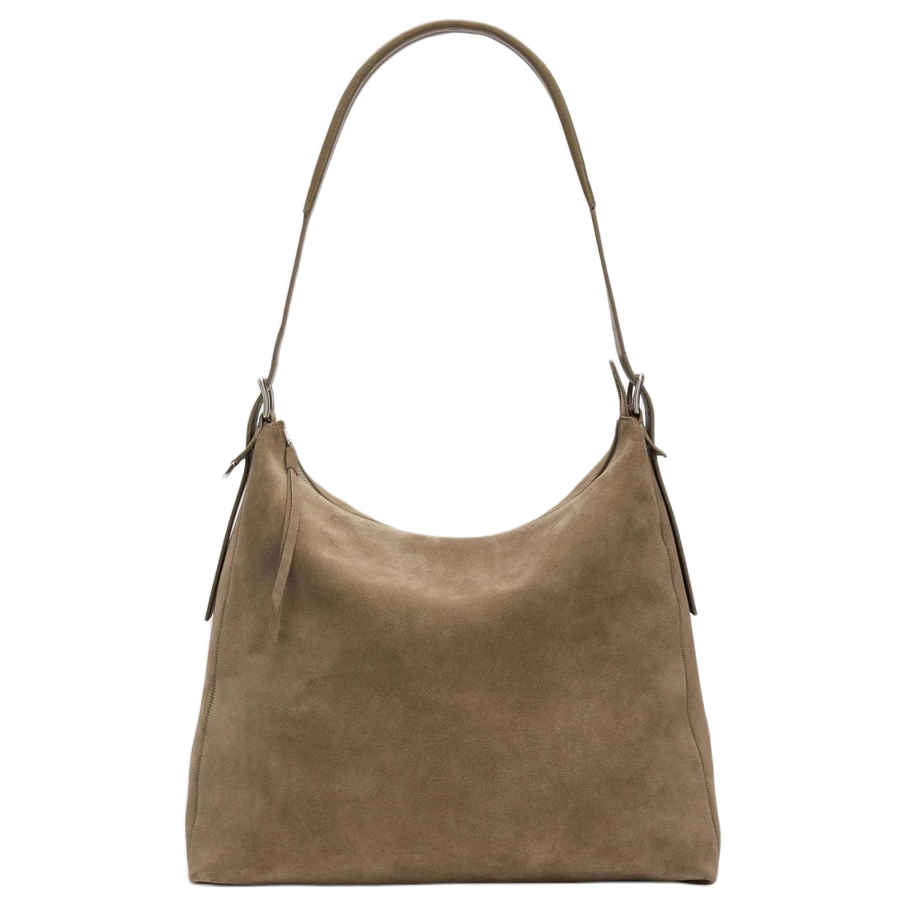 

Lemaire Замшевая сумка хобо наплечная сумка Regular женская brown