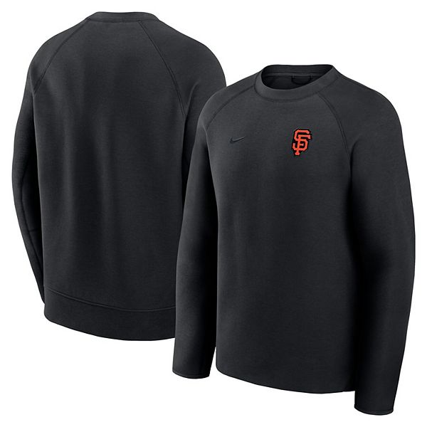 Мужской черный свитшот tech fleece raglan san francisco giants Nike — фото 2