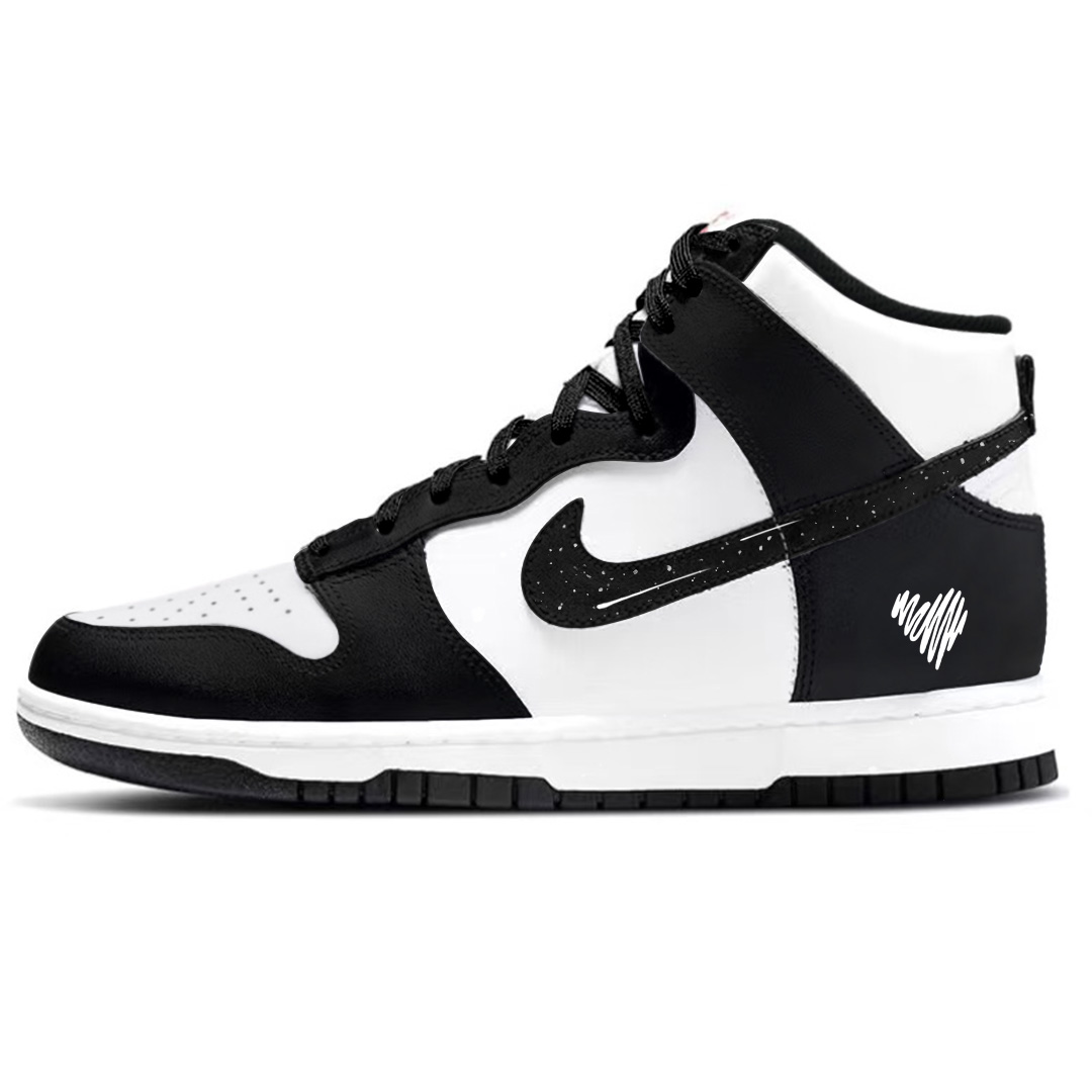 

Dunk Starry Sky устойчивые к истиранию высокие кроссовки для скейтбординга унисекс Nike, черный/белый