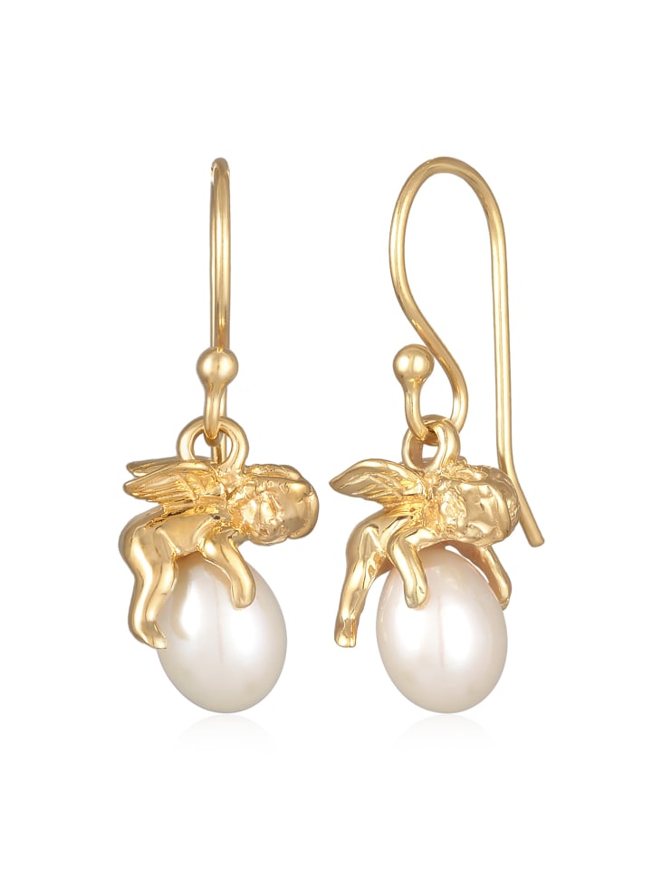 

Elli Серьги в виде ангела из серебра 925 пробы с золотым покрытием