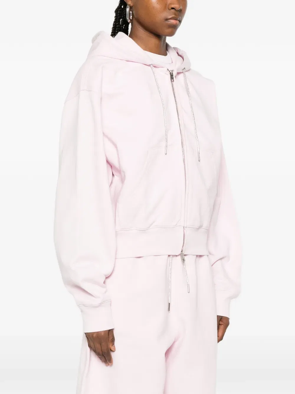 Толстовка на молнии Alexander Wang, розовый — фото 3