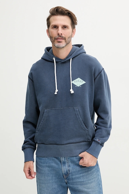 

Хлопковая толстовка Tommy Jeans, темно-синий
