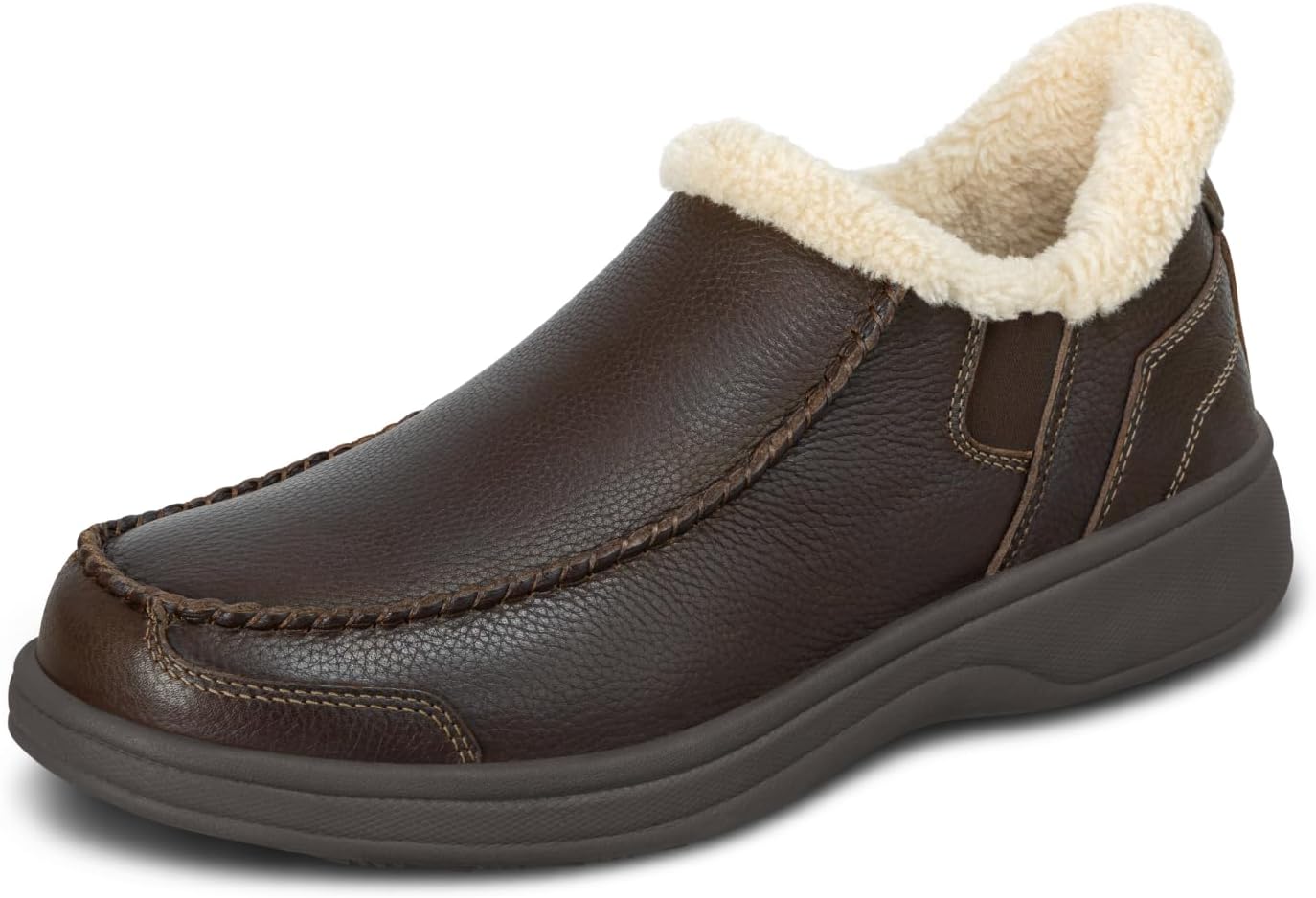 

Мужские ортопедические кожаные тапочки Orthofeet Vito без использования рук, коричневый