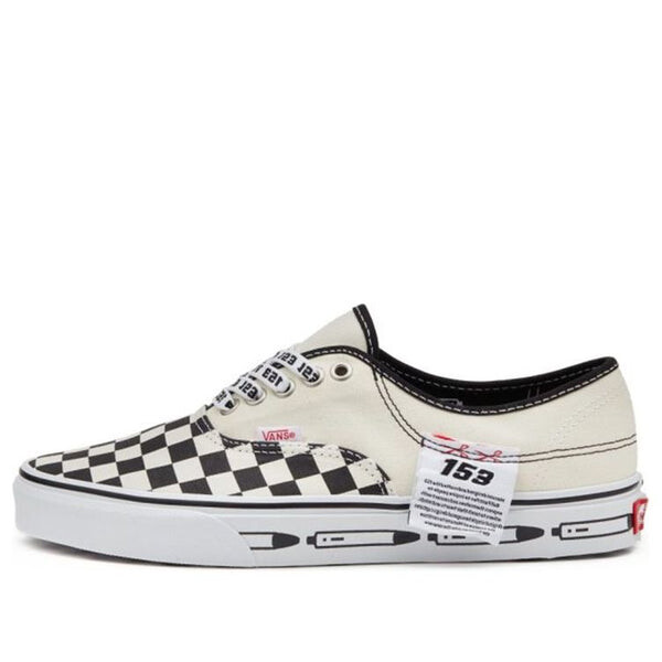 

Кроссовки authentic chessboard black/white Vans, черный