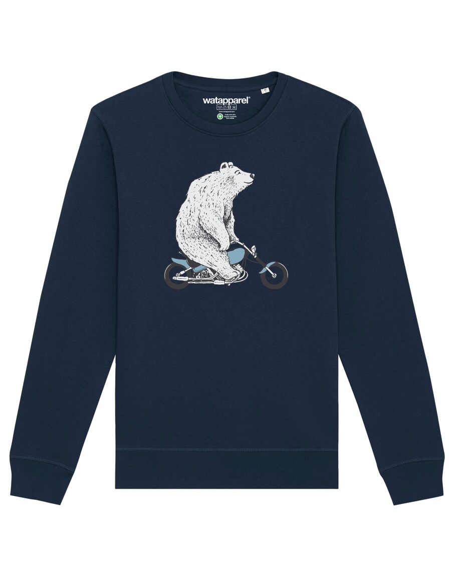 

Толстовка Watapparel Bär auf Bike, темно-синий