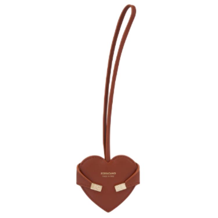 

Ferragamo Кожаный кулон женский разноцветный, Cognac