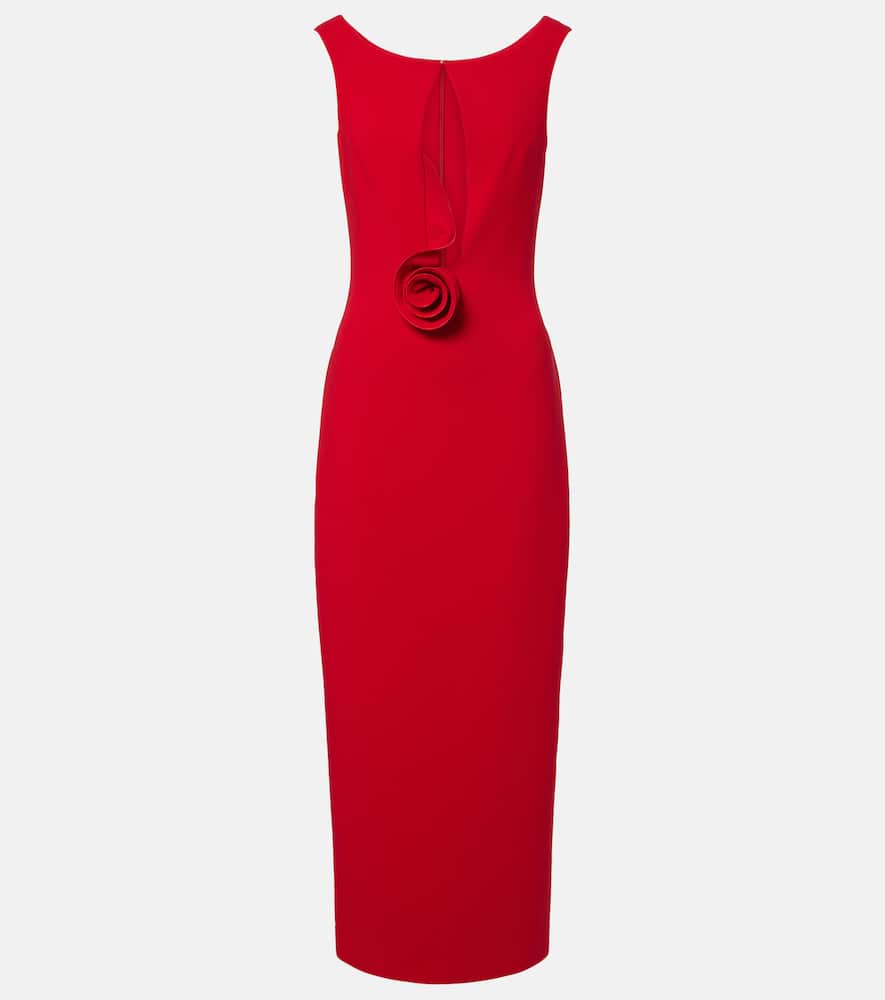 

Платье из шерстяной смеси с цветочной аппликацией Magda Butrym