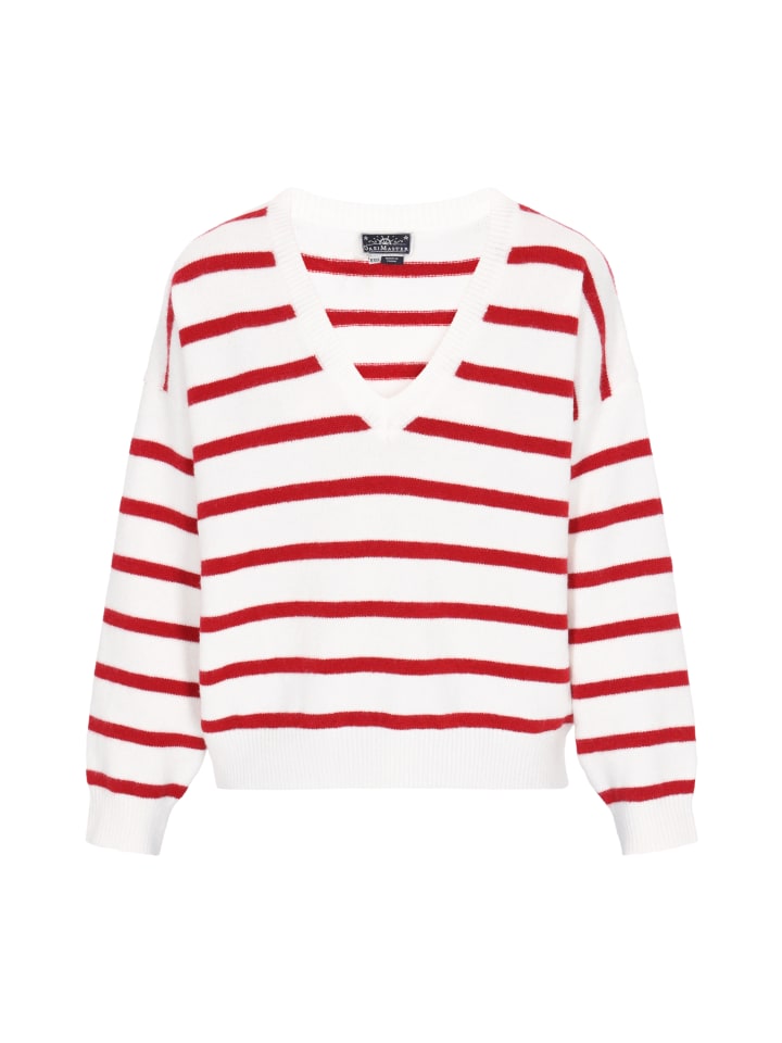 

Пуловер DreiMaster Maritim, цвет offwhite red stripe