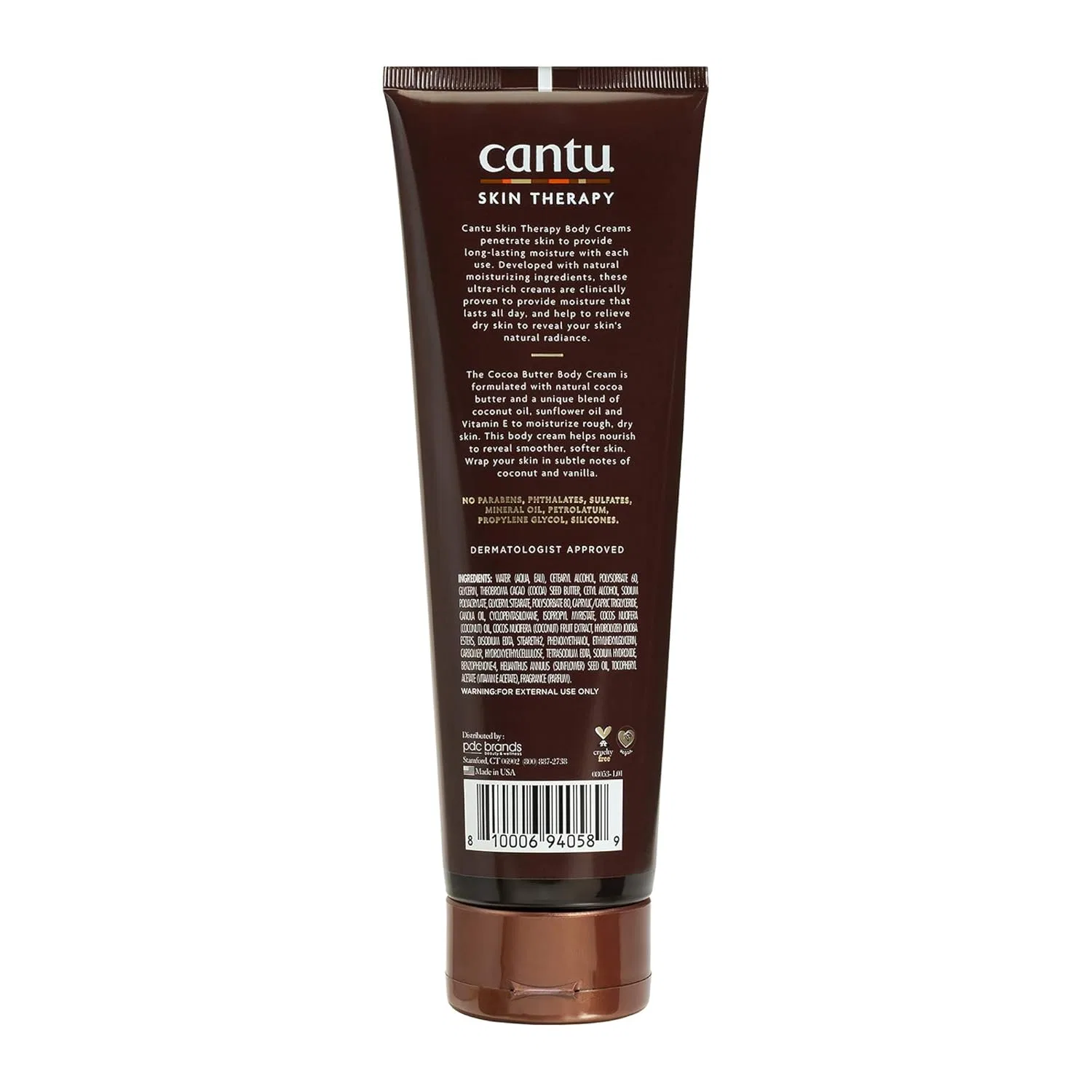 Увлажняющий крем для тела Cantu Skincare с маслом какао, 251 мл Cantu — фото 3