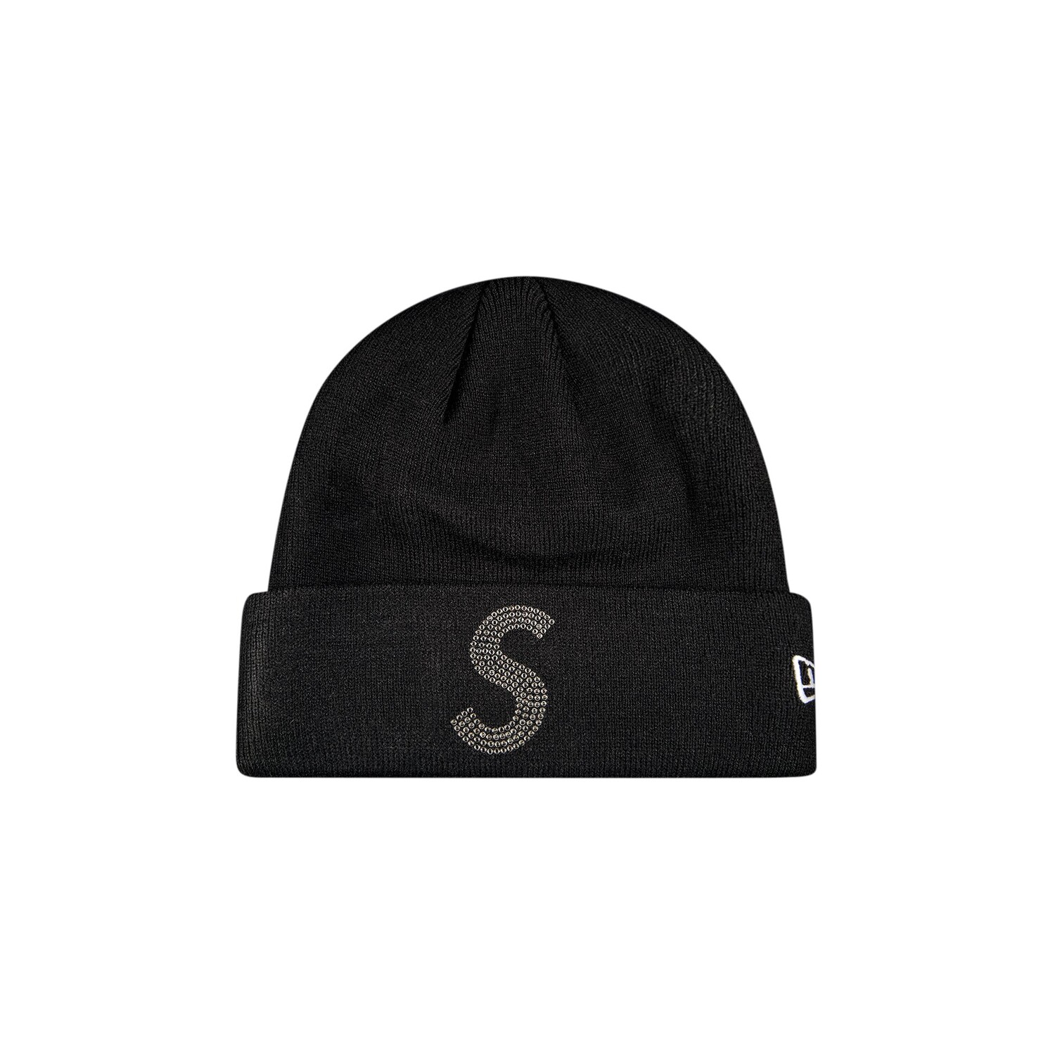 

Шапка-бини с логотипом Supreme x New Era x Swarovski, цвет Черный