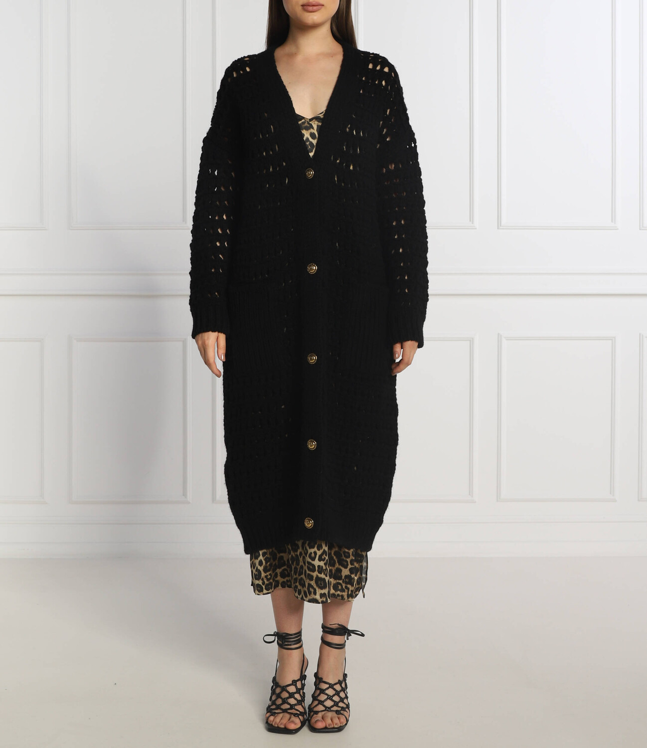 

Свитер Pinko mimosa relaxed fit, черный