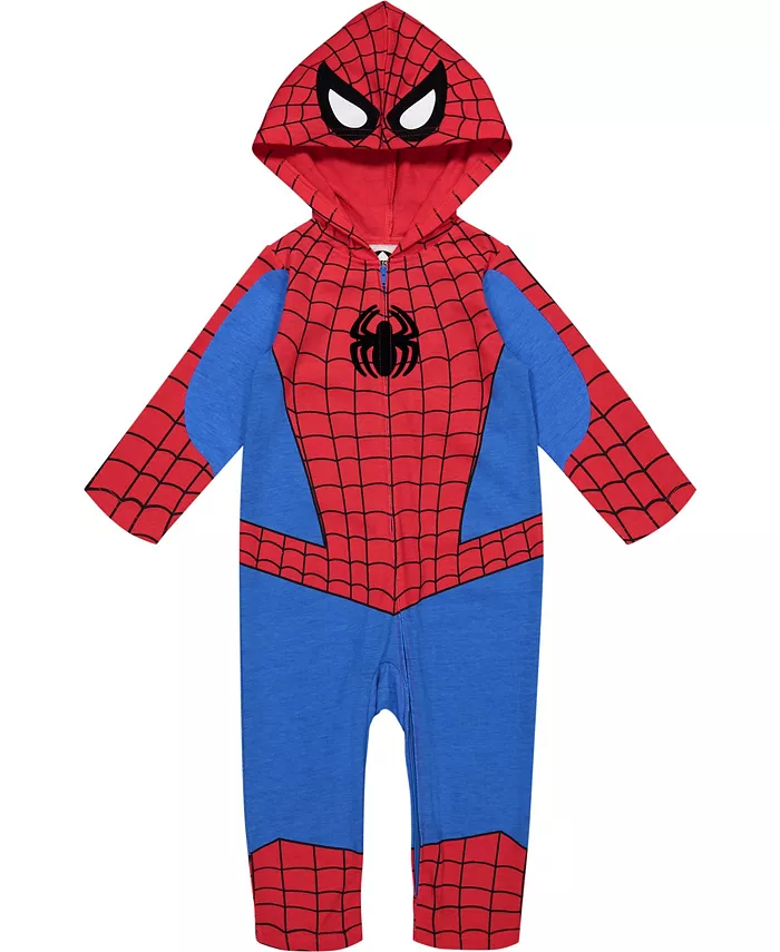 

Детский комбинезон на молнии с героями Spider-Verse: Spider-Man, Venom, Iron Man Avengers, мультиколор