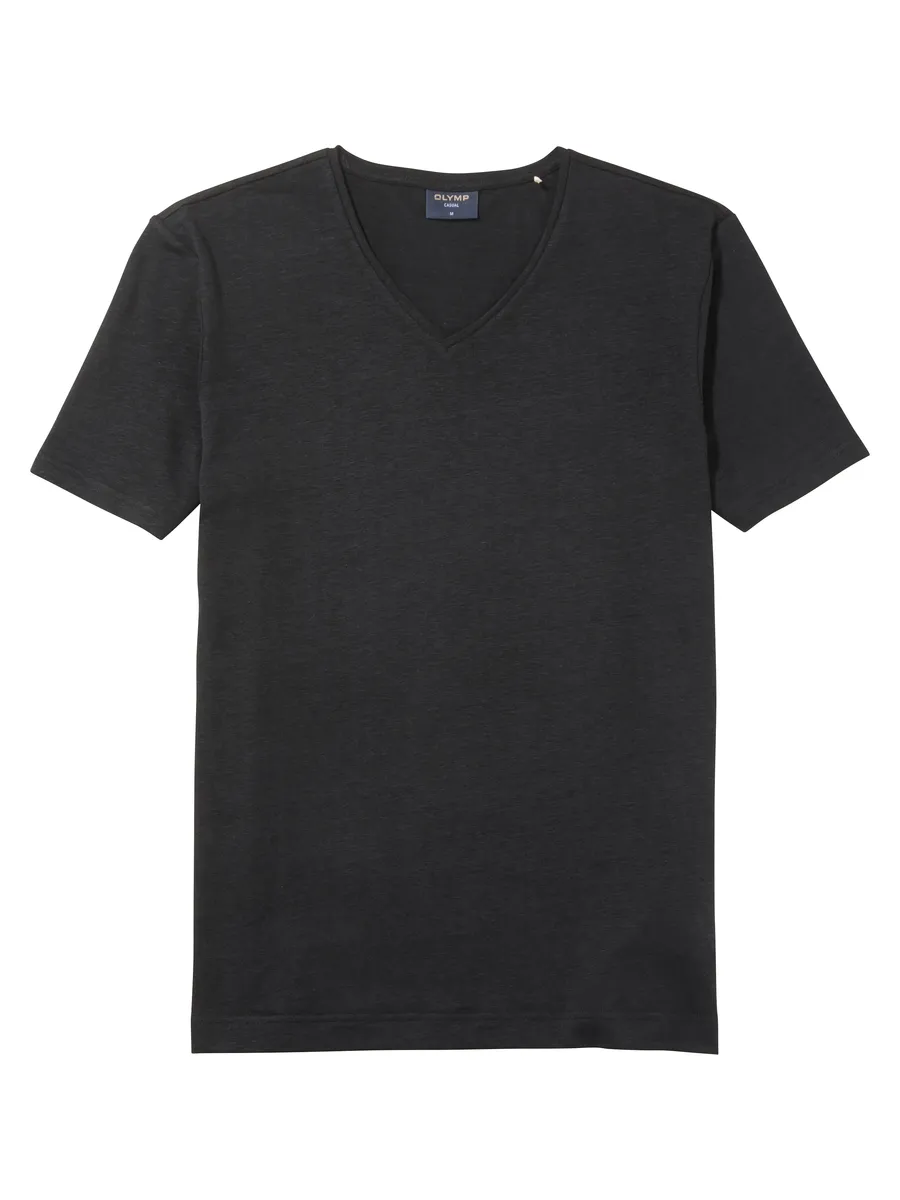 

OLYMP Футболка "Casual", из смесового льна, черный