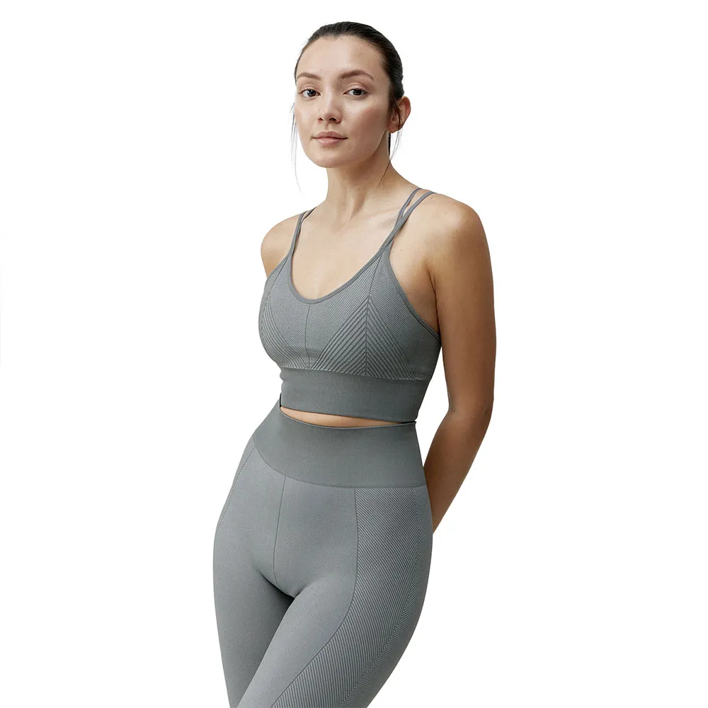 

Спортивный бюстгальтер Born Living Yoga Sakura seamless Medium Impact, серый