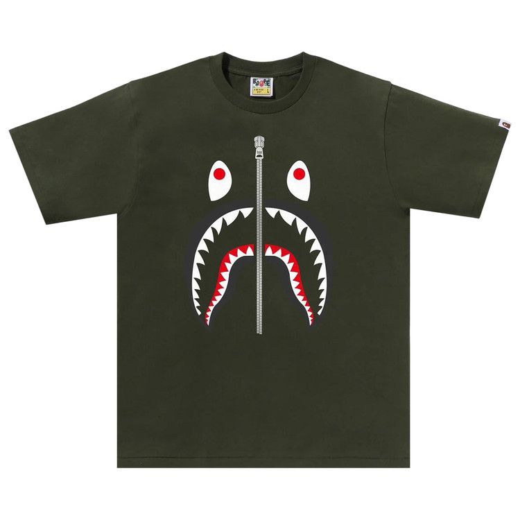 

Футболка BAPE Shark Tee, Olive Drab