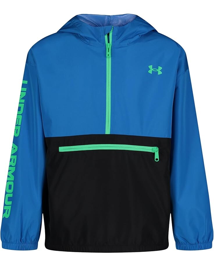 

Ветровка Under Armour Kids Packable Pop Over Windbreaker, цвет Photon Blue