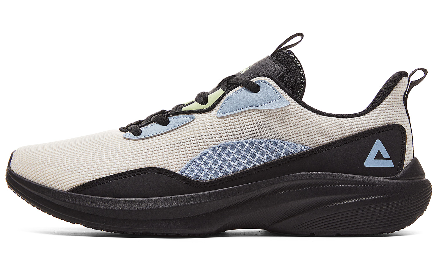 

PEAK Легкие амортизирующие кроссовки Rebound Low Top для бега, мужские, бежевые, белые, черные