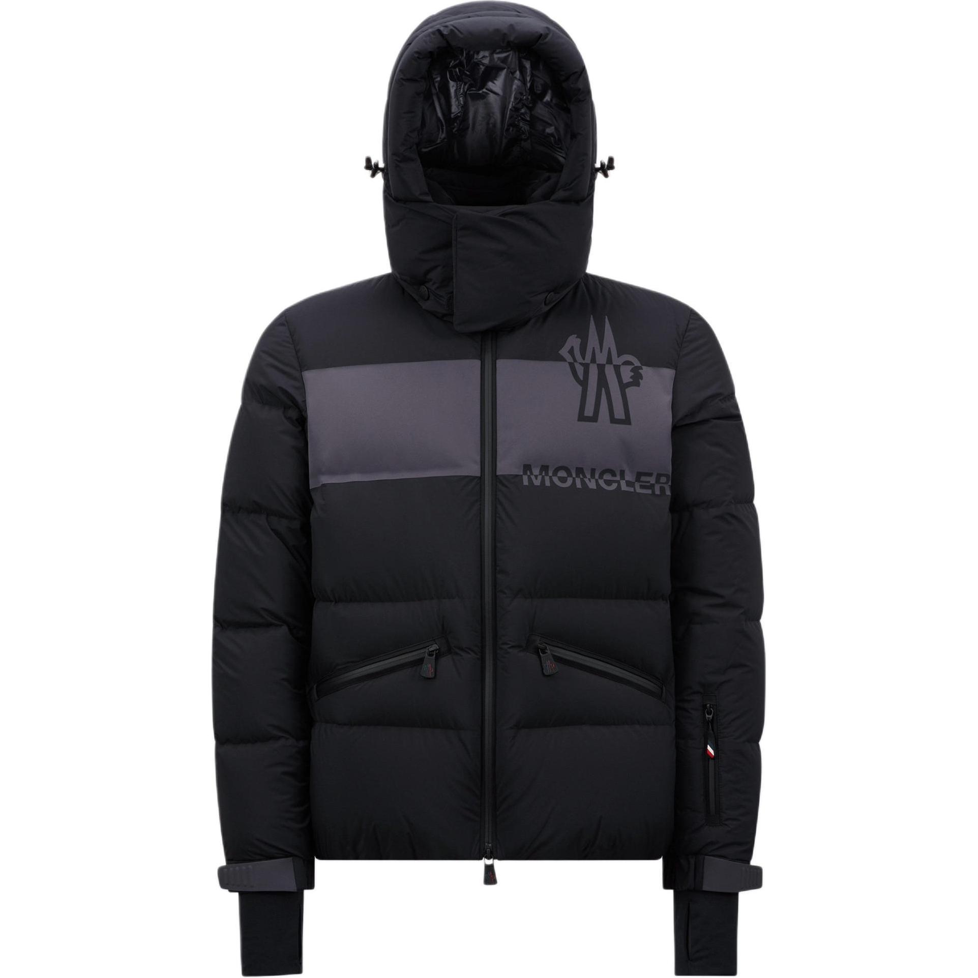 

Moncler Grenoble Логотип худи с капюшоном и утеплителем, Black